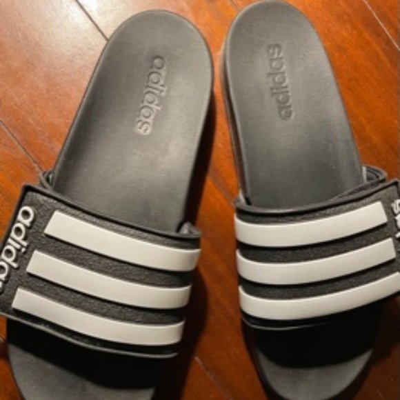 mens adidas velcro slides